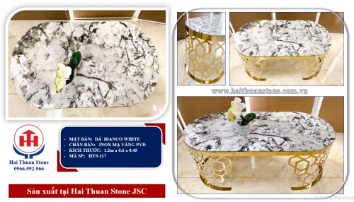 Bàn trà mặt đá HTS-117