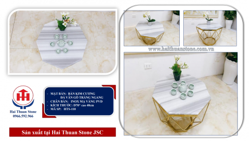 Bàn trà mặt đá HTS-110