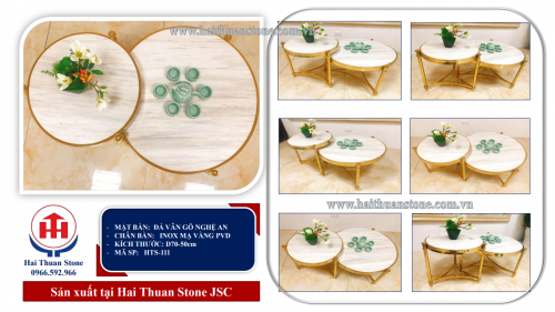 Bàn trà mặt đá HTS-111