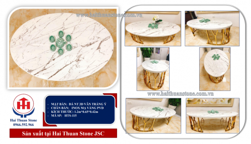 Bàn trà mặt đá HTS-115