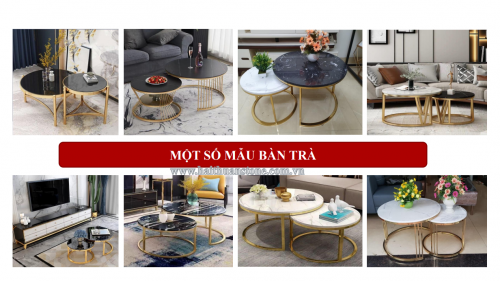 Bàn trà mặt đá HTS-125