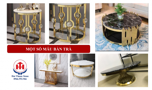Bàn trà mặt đá HTS-121