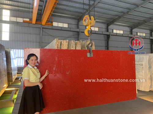Đá nhân tạo đỏ