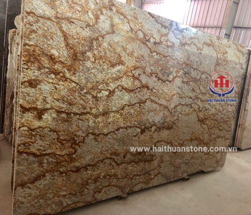 Đá Granite Vàng Brazil Vân Da Hổ