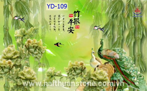 Tranh Đá Khổng Tước HTSJ 005