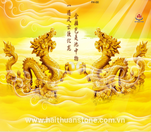 Tranh Đá Phong Thủy Kim Tiền HTS 005