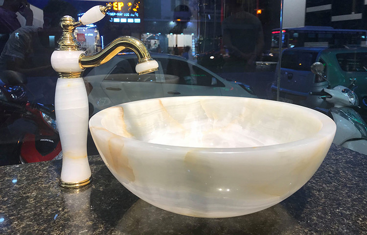 Top 10+ mẫu Lavabo đá tự nhiên để bàn đẹp hoàn hảo